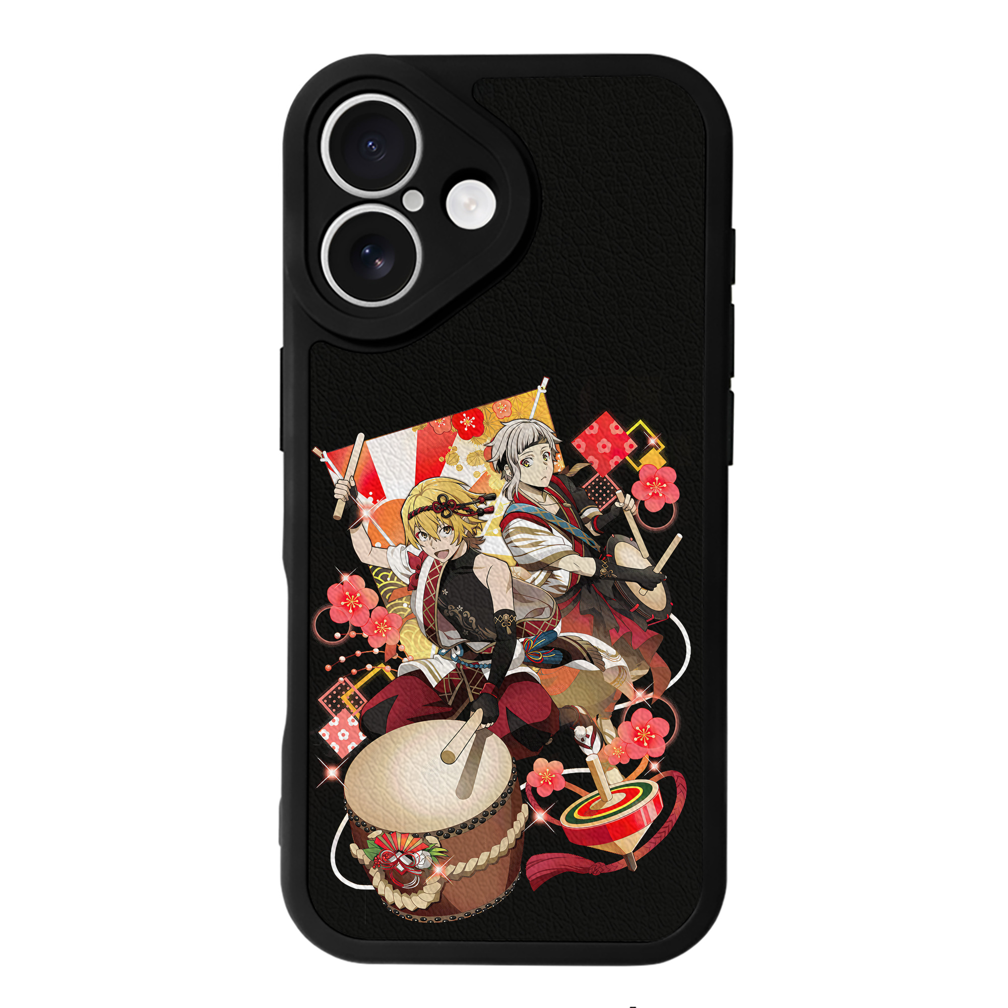 （画像用） 文豪ストレイドッグス Bungo Stray Dogs 【iPhone 16シリーズ対応】シリコンスマホケース（レザー調） 材質：シリコン